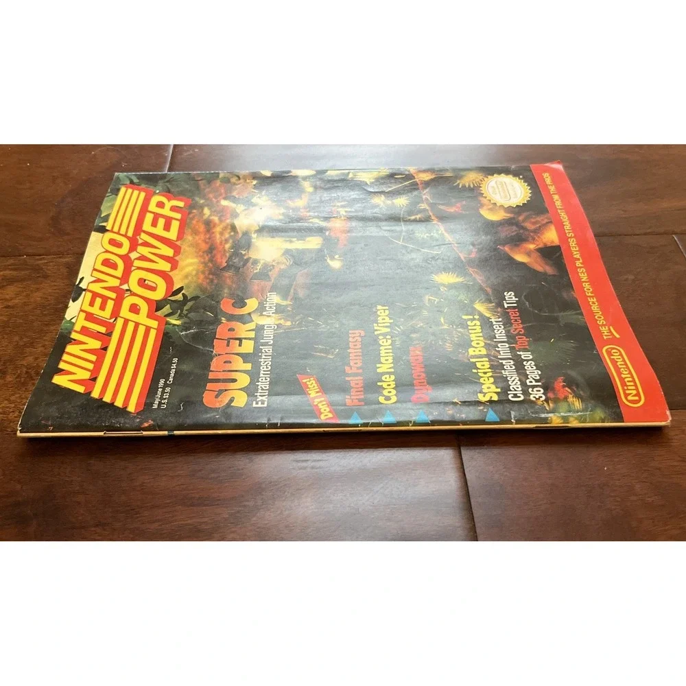 NINTENDO POWER Vol 12 - May/June 1990 SUPER C - Complete Poster & Inserts